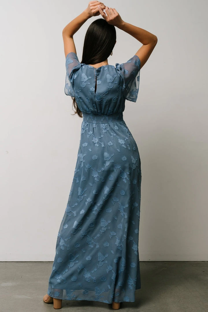 RR Dresses Evelyn Smocked Maxi Dress | Blue 9 RR Dresses Evelyn Smocked Maxi Dress | Blue