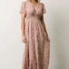 RR Dresses Evelyn Smocked Maxi Dress | Blush