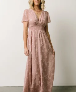 RR Dresses Evelyn Smocked Maxi Dress | Blush