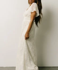 RR Evelyn Smocked Maxi Dress | Off White Dresses 12 RR Evelyn Smocked Maxi Dress | Off White Dresses