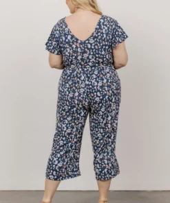 GIL Evie V Neck Jumpsuit | Navy Multi Floral 17 GIL Evie V Neck Jumpsuit | Navy Multi Floral