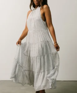 IL Ezra Tiered Maxi Dress | Blue Floral