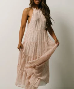IL Ezra Tiered Maxi Dress | Blush Floral