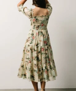 BB Custom Fabian Jacquard Midi Dress | Morning Bloom Dresses