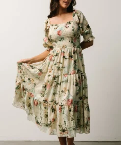 BB Custom Fabian Jacquard Midi Dress | Morning Bloom Dresses