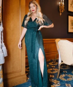 Baltic Born Fabric Swatch - Abigail Sparkle | Emerald Fabric Swatches 5 Baltic Born Fabric Swatch - Abigail Sparkle | Emerald Fabric Swatches