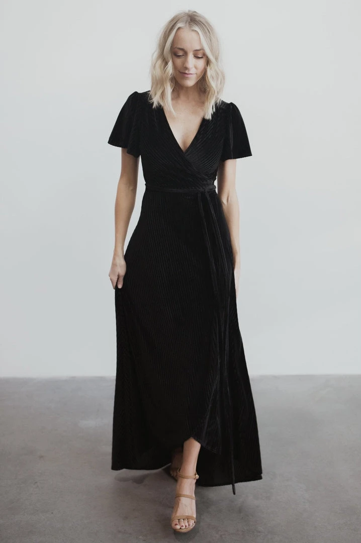 Baltic Born Fabric Swatch - Andi Ribbed Velvet | Black 3 Baltic Born Fabric Swatch - Andi Ribbed Velvet | Black