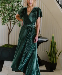 Baltic Born Fabric Swatches Fabric Swatch - Andi Ribbed Velvet | Green