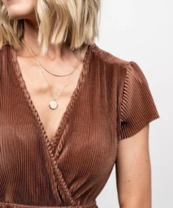 Baltic Born Fabric Swatches Fabric Swatch - Athena Pleated | Bronze