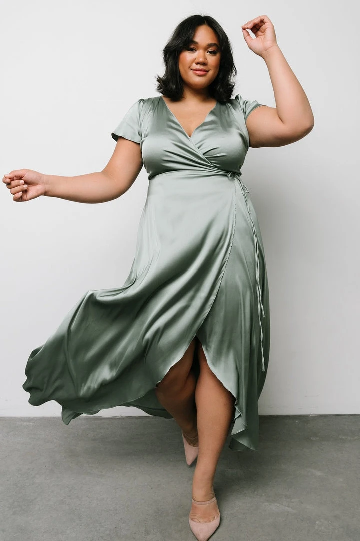 Baltic Born Fabric Swatch - Krystal Satin | Eucalyptus 2 Baltic Born Fabric Swatch - Krystal Satin | Eucalyptus