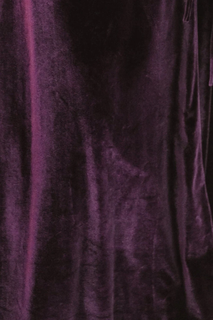 Baltic Born Fabric Swatch - Meghan Velvet | Eggplant 1 Baltic Born Fabric Swatch - Meghan Velvet | Eggplant