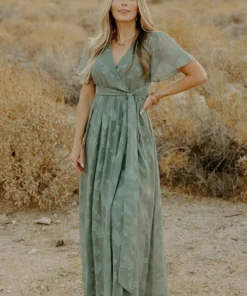 RR Faye Maxi Dress | Eucalyptus Dresses