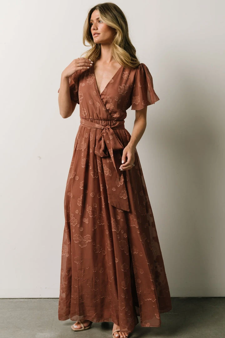RR Dresses Faye Maxi Dress | Rosy Brown 1 RR Dresses Faye Maxi Dress | Rosy Brown