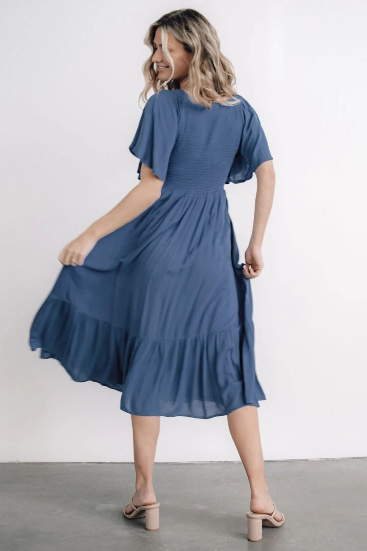 IL Felicity Smocked Dress | Blue 6 IL Felicity Smocked Dress | Blue