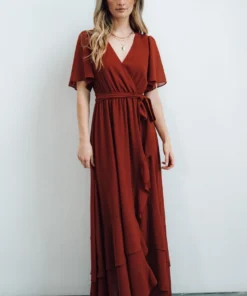 BB Custom Dresses Fiore Tulip Style Dress | Brick