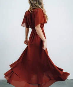 BB Custom Dresses Fiore Tulip Style Dress | Brick