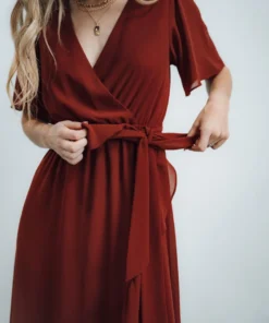 BB Custom Dresses Fiore Tulip Style Dress | Brick