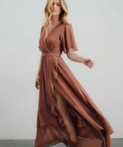 BB Custom Fiore Tulip Style Dress | Rosy Brown