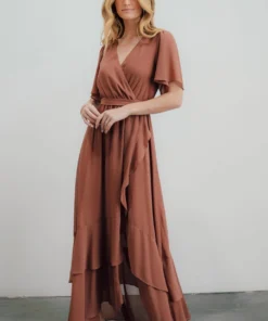 BB Custom Fiore Tulip Style Dress | Rosy Brown