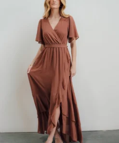 BB Custom Fiore Tulip Style Dress | Rosy Brown
