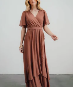 BB Custom Fiore Tulip Style Dress | Rosy Brown