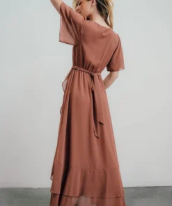 BB Custom Fiore Tulip Style Dress | Rosy Brown