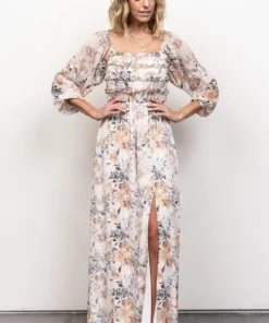 JH Dresses Florence Maxi Dress | Ivory Floral