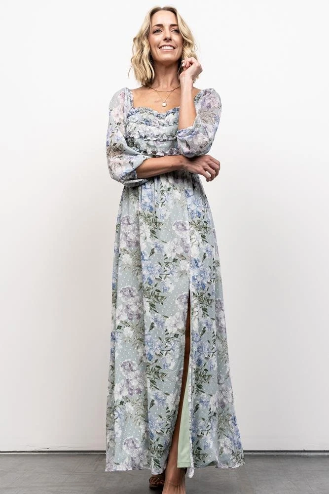JH Florence Maxi Dress | Sage Floral 11 JH Florence Maxi Dress | Sage Floral