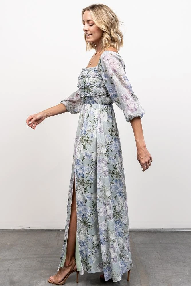 JH Florence Maxi Dress | Sage Floral 6 JH Florence Maxi Dress | Sage Floral