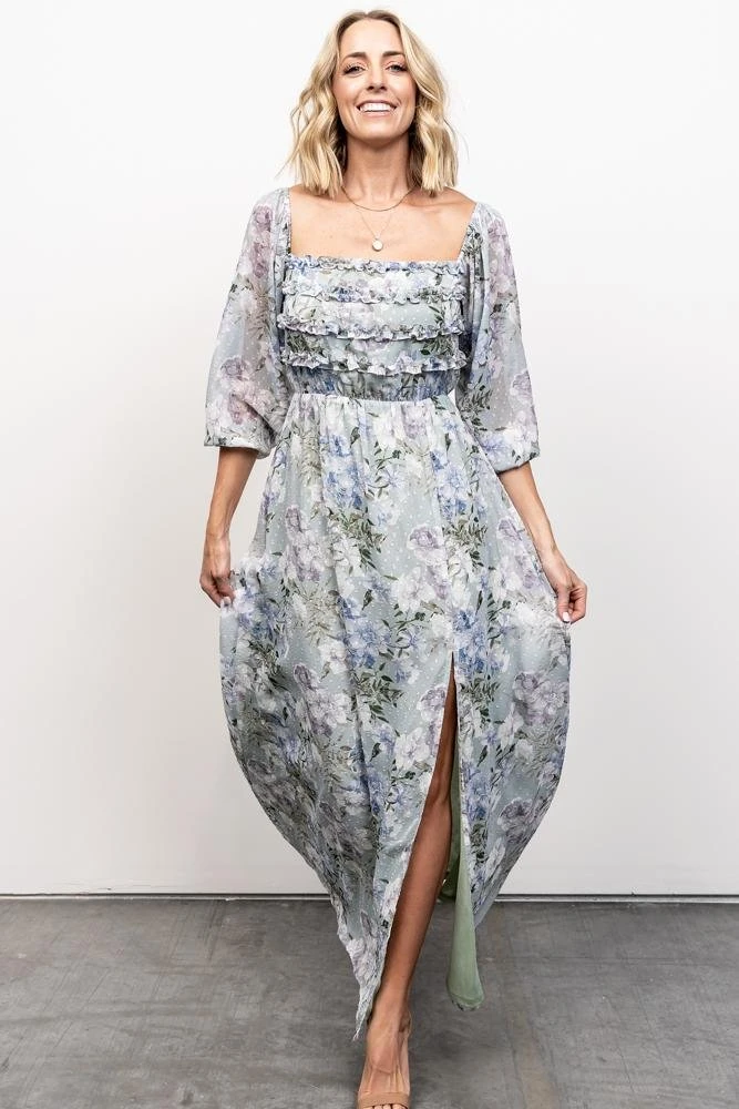 JH Florence Maxi Dress | Sage Floral 4 JH Florence Maxi Dress | Sage Floral