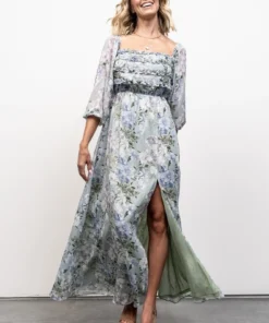 JH Florence Maxi Dress | Sage Floral 24 JH Florence Maxi Dress | Sage Floral