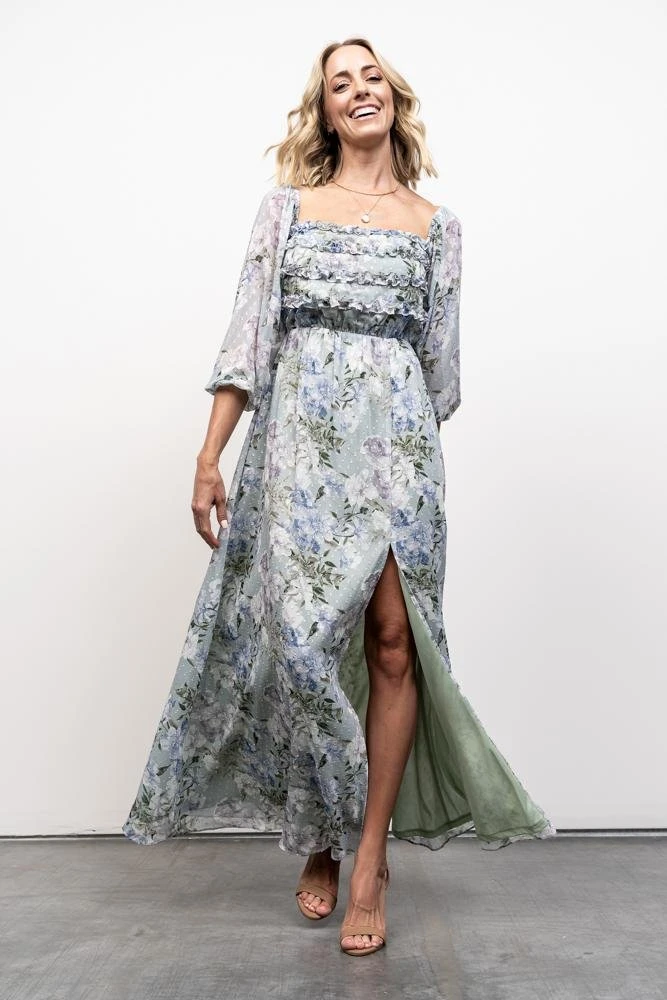 JH Florence Maxi Dress | Sage Floral 12 JH Florence Maxi Dress | Sage Floral