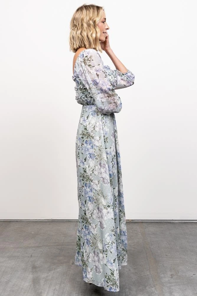 JH Florence Maxi Dress | Sage Floral 10 JH Florence Maxi Dress | Sage Floral