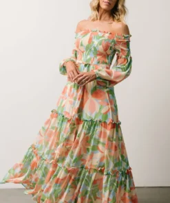 FT Dresses Francesca Smocked Maxi Dress | Summer Floral