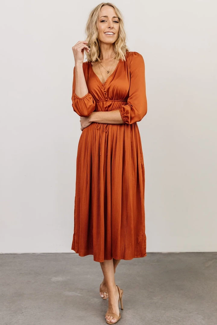 POL Gabriella Satin Midi Dress | Spice Dresses 3 POL Gabriella Satin Midi Dress | Spice Dresses