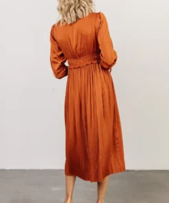 POL Gabriella Satin Midi Dress | Spice Dresses 10 POL Gabriella Satin Midi Dress | Spice Dresses