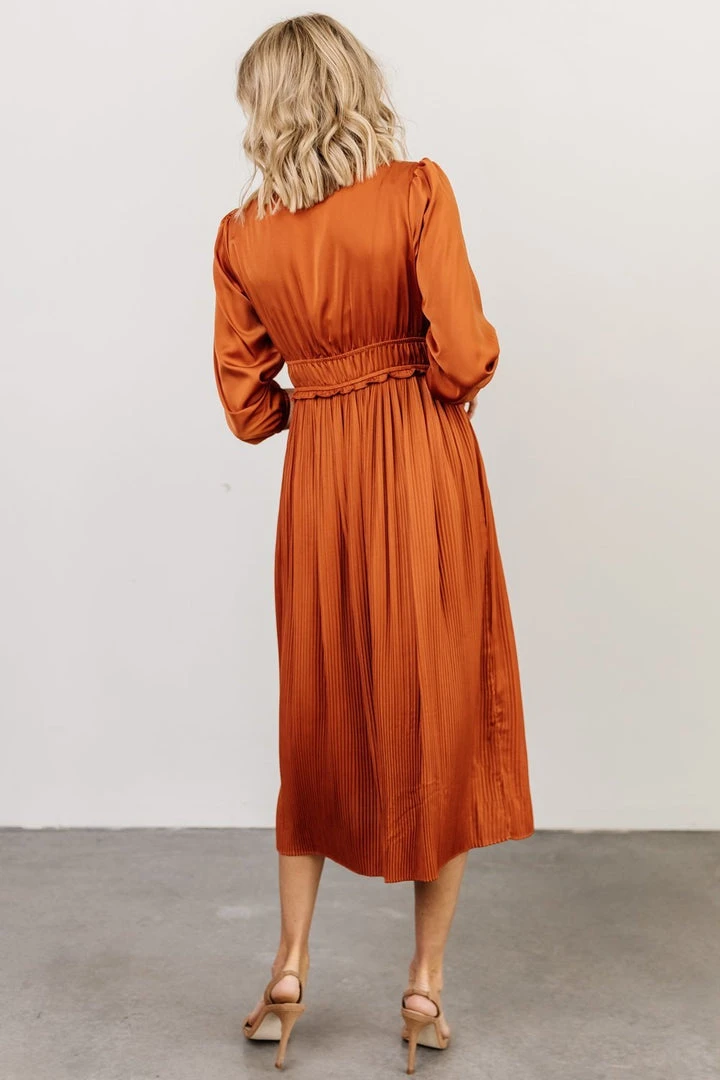 POL Gabriella Satin Midi Dress | Spice Dresses 5 POL Gabriella Satin Midi Dress | Spice Dresses