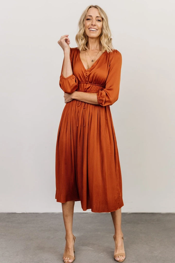 POL Gabriella Satin Midi Dress | Spice Dresses 6 POL Gabriella Satin Midi Dress | Spice Dresses
