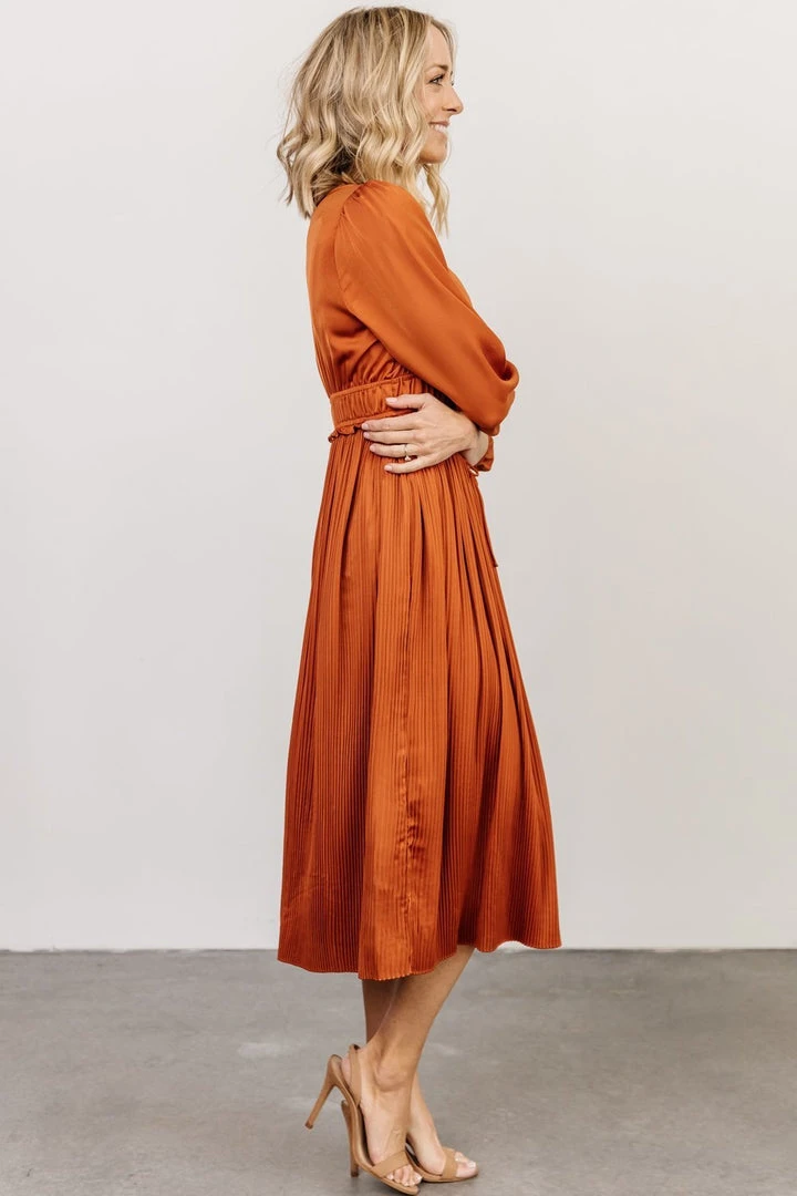 POL Gabriella Satin Midi Dress | Spice Dresses 4 POL Gabriella Satin Midi Dress | Spice Dresses