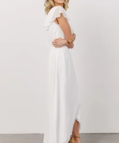 Soi Gaia Tulip Wrap Dress | Off White