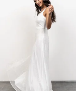 BB Custom Geneva Sparkle Gown | White