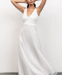 BB Custom Geneva Sparkle Gown | White