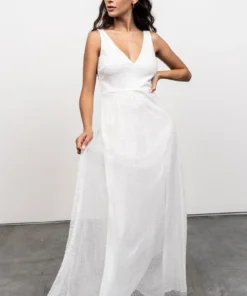 BB Custom Geneva Sparkle Gown | White