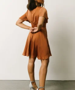 DD Dresses Gina Peek-a-Boo Mini Dress | Bronze