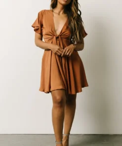 DD Dresses Gina Peek-a-Boo Mini Dress | Bronze