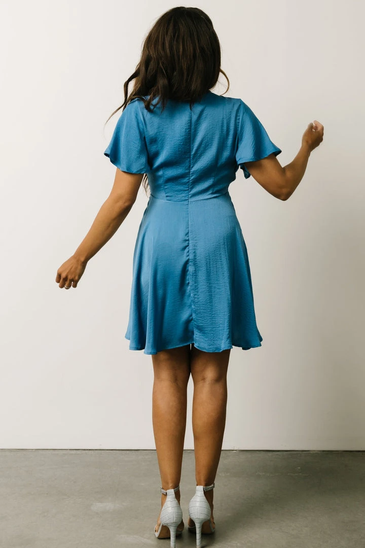 DD Dresses Gina Peek-a-Boo Mini Dress | French Blue 7 DD Dresses Gina Peek-a-Boo Mini Dress | French Blue