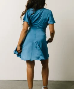 DD Dresses Gina Peek-a-Boo Mini Dress | French Blue 18 DD Dresses Gina Peek-a-Boo Mini Dress | French Blue