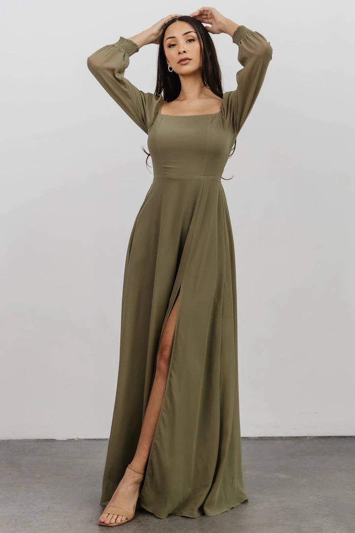 BB Custom Dresses Giselle Maxi Dress | Dusty Olive 11 BB Custom Dresses Giselle Maxi Dress | Dusty Olive