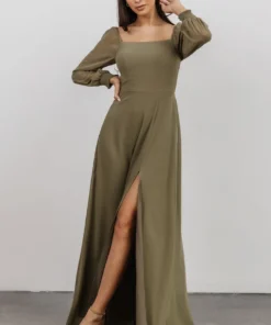 BB Custom Dresses Giselle Maxi Dress | Dusty Olive
