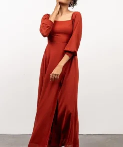 BB Custom Giselle Maxi Dress | Rust